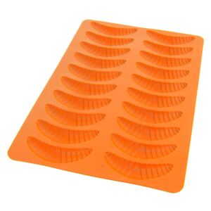 Forma din silicon Cornulete pentru 20 b. - portocaliu - Mărimea 35,5x22x1,2 cm