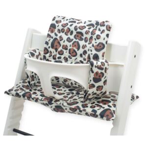 Jollein Pernă pentru scaun înalt de copii, maro, model leopard 019-533-65297
