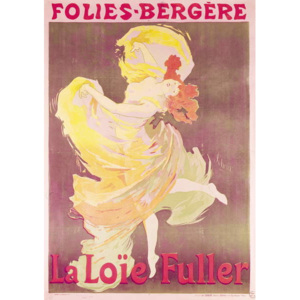 Poster advertising Loie Fuller (1862-1928) at the Folies Bergere, 1897 Reproducere, Jules Cheret