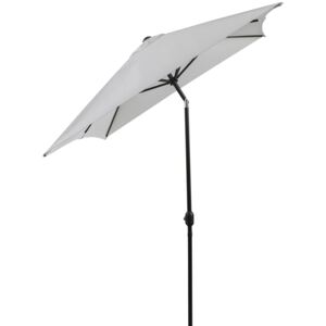 Umbrela Dreptunghiulara Outsunny de Gradina sau Plaja in aluminiu si Anti-UV, Alb Crem 2x3m