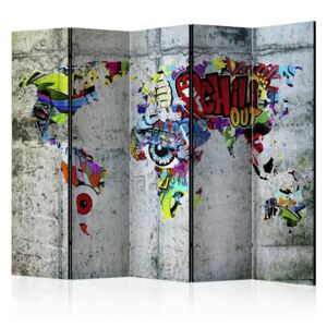 Paravan - Graffiti World 225x172cm