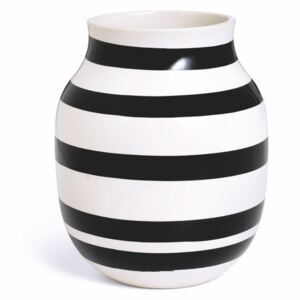 Vază din ceramică Kähler Design Omaggio, înălțime 20 cm, negru - alb
