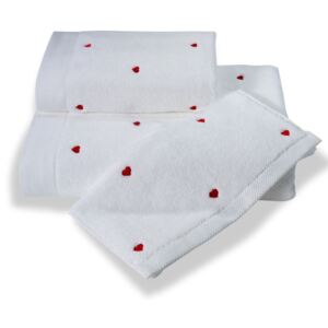 Soft Cotton Malý ručník MICRO LOVE 32x50 cm. Malé luxusní froté ručníky se srdíčky MICRO LOVE 32x50 cm. Jemný, přesto důvtipný design se srdíčky z té nejjemnější bavlny