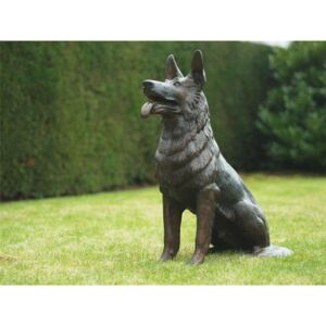 Statuie de bronz moderna Sitting dog 75x33x55 cm