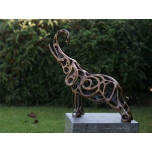Statuie de bronz moderna Elephant wire sculpture 57x21x58 cm