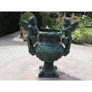 Vas de bronz Vase with 2 angels