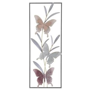 Decoratiune metalica Fluturi perete 29 cm x 4 cm x 74 cm