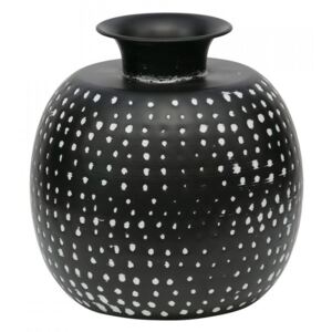 Vaza neagra din fier 29 cm Emori