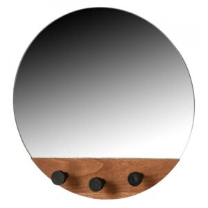 Oglinda cu agatatori maro din MDF 40 cm Tyler