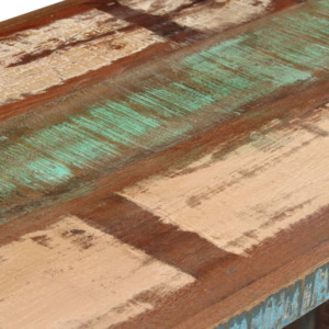 VidaXL Birou cu postament, lemn masiv reciclat, 140 x 50 x 77 cm