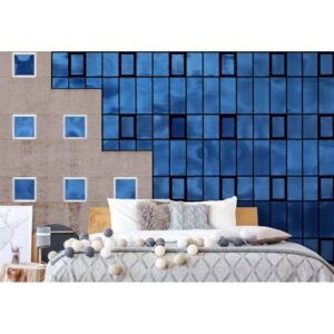 GLIX Fototapet - Blue Windows Vliesová tapeta - 104x70 cm