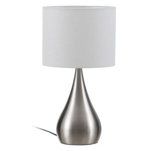 Lampa de birou alba-argintie ø25 cm Ester