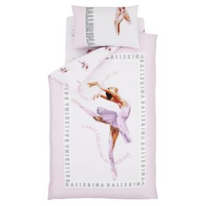 Lenjerie de pat pentru copii Catherine Lansfield Ballerina, 135 x 200 cm