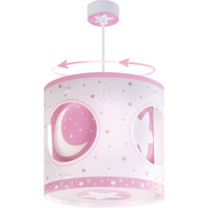 Dalber MOON LIGHT 63234S Lămpi pentru copii roz alb 1xE27 max. 60W 26x26x25 cm