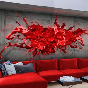Fototapet Bimago - Red Ink Blot + Adeziv gratuit 350x245 cm