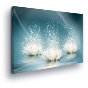 Tablou - Diamond Water Lilies 100x75 cm