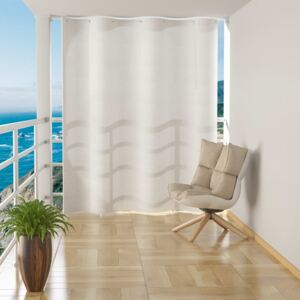 Paravan de balcon suspendat, alb, 140 x 230 cm, HDPE