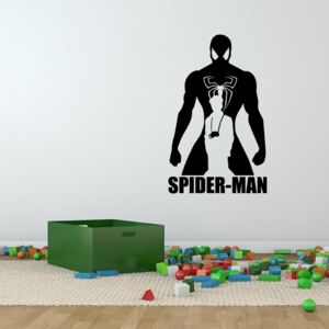 GLIX Avengers Spider Man - autocolant de perete Negru 60x35 cm