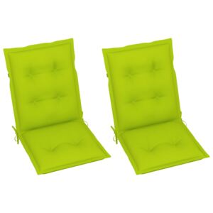 Perne pentru scaun de grădină, 2 buc., verde crud, 100x50x7 cm