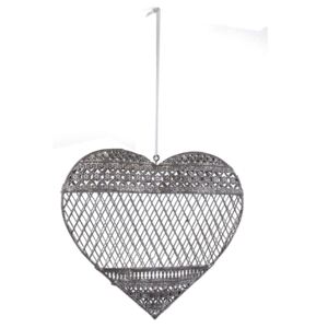 Decoraţiune suspendată metalică Ego Dekor Heart, ⌀ 17,5 cm