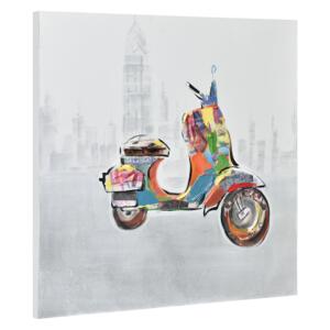 [art.work] Tablou pictat manual - scuter model 6 - panza in, cu rama ascunsa - 60x60x3,8cm
