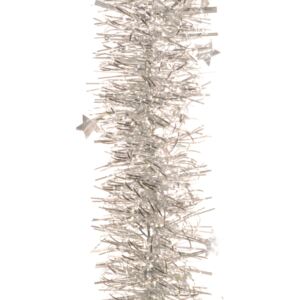 Beteala argintie spirala cu stele 100mm