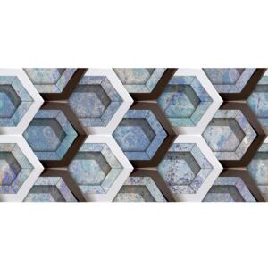 Faianta rectificata interior Nuvolo Azure HL albastru mat, dreptunghiulara, 30 x 60 cm