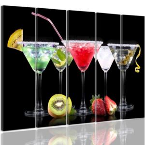 CARO Tablou pe pânză - Drinks And Fruits 2 100x70 cm
