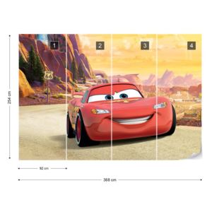 Fototapet - Disney Cars Vliesová tapeta - 368x254 cm