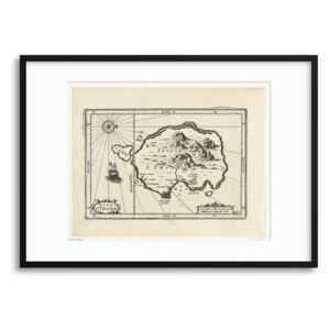 Imagine în cadru - Insule S. Thome Vintage Map, Rijksmuseum Collection 70x50 cm