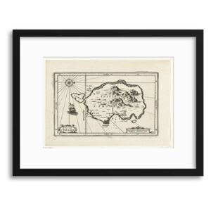Imagine în cadru - Insule S. Thome Vintage Map, Rijksmuseum Collection 40x30 cm
