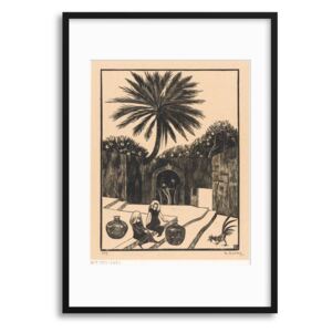 Imagine în cadru - Vintage Illustrations: Palm & Village 50x70 cm