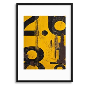 Imagine în cadru - Industrial Textures I, Yellow & Black 50x70 cm