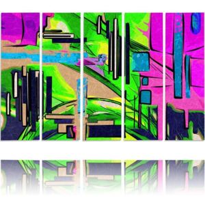 CARO Tablou pe pânză - Abstract Landscape 1 100x70 cm