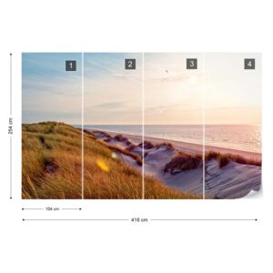 Fototapet - Dune Sunrise Tapet nețesute - 416x254 cm