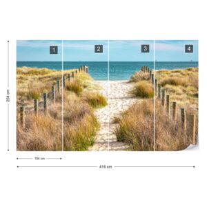 Fototapet - Let's go down to the Beach Tapet nețesute - 416x254 cm
