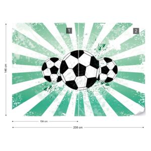 GLIX Fototapet - Football Stars II Tapet nețesute - 208x146 cm