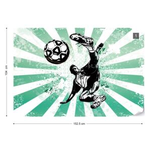 GLIX Fototapet - Football Stars: Strike! Tapet nețesute - 152,5x104 cm
