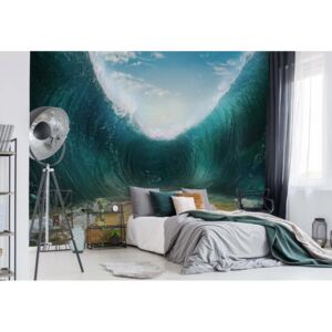 Fototapet - Parting Waves Ocean Vliesová tapeta - 250x104 cm
