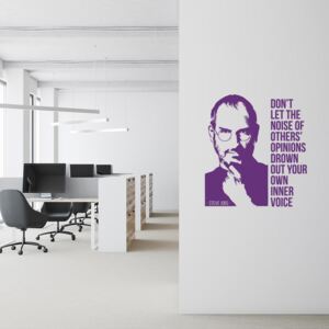 Steve Jobs quote 3 - autocolant de perete Mov 80x90 cm