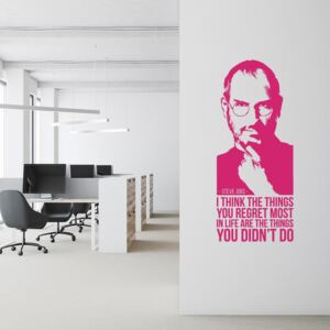 Steve Jobs quote 5 - autocolant de perete Roz 30x75 cm