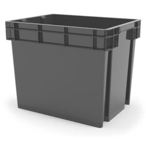 Cutie neagra din plastic, 35 litri, 39x29x31 cm