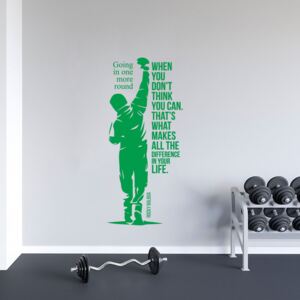 Rocky quote 3 - autocolant de perete Verde 40x90 cm
