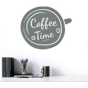 Coffee time - autocolant de perete Gri 30x25 cm