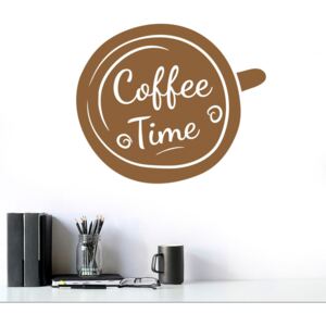 Coffee time - autocolant de perete Maro 30x25 cm