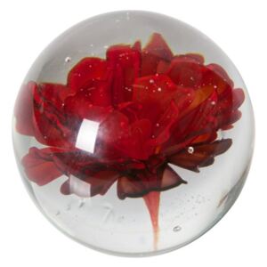 Decoraţiune din sticlă cu flori roşii De Eekhoorn Botanics