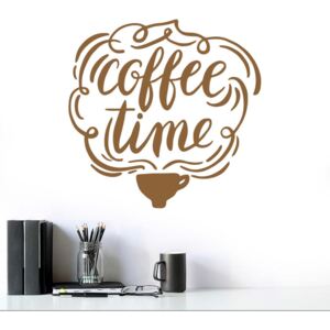 Coffee time 2 - autocolant de perete Maro 70x70 cm