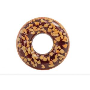Colac gonflabil Intex Donut in forma gogoasa cu design ciocolata si alune #maro (56262NP)
