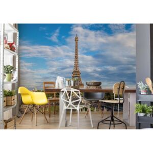 Fototapet - Paris Eiffel Tower Vliesová tapeta - 254x184 cm