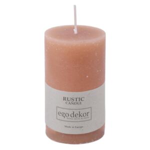 Lumânare Baltic Candles Rustic, înălțime 10 cm, roz pudrat